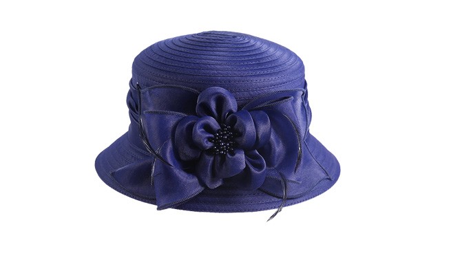 車縫布條帽，柯根紗帽